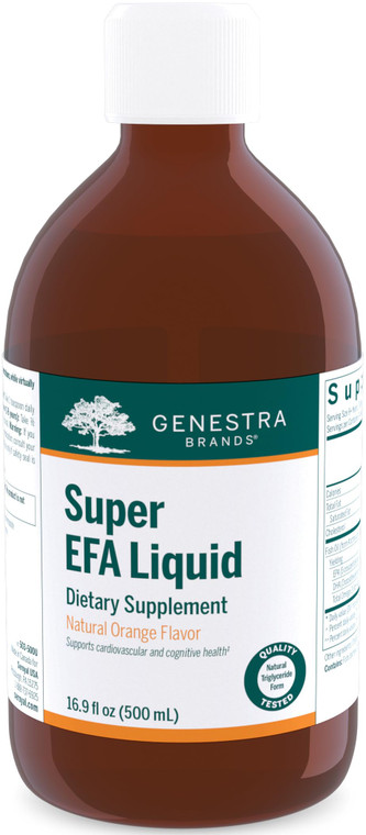Genestra Brands Super EFA Liquid | Supports Cardiovascular Health, and The Development of Brain, Eyes, and Nerves in Children* | 16.9 Fl Oz | Natural