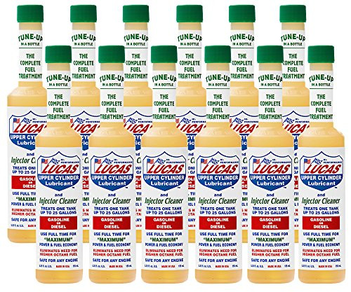 Lucas Upper Cylinder Lubricant Fuel Injector Cleaner 525 oz-12 Pack
