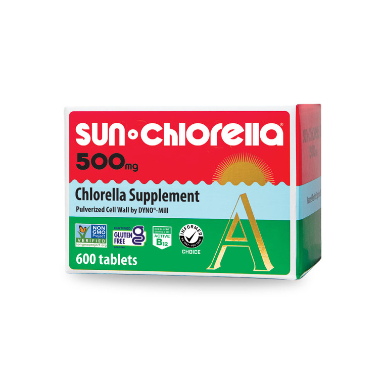 Sun Chlorella 500mg Whole Body Wellness Green Algae Superfood Supplement - Immune Defense, Gut Health, Natural Purification, Energy Boost - Chlorophy