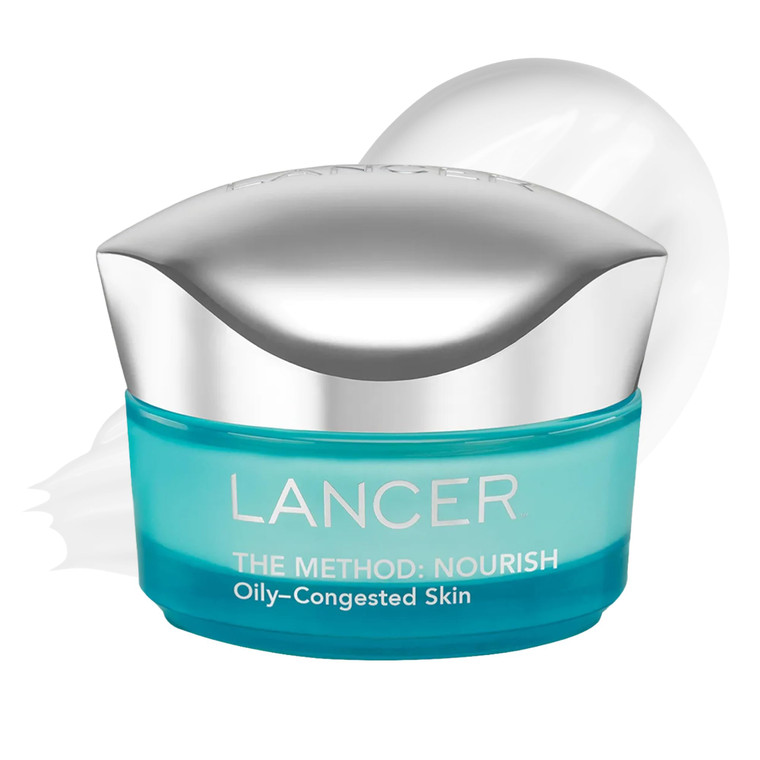 Lancer Skincare The Method: Nourish Womens Anti-Aging Moisturizer with Hyaluronic Acid, Daily Face Moisturizer, Oily or Congested Skin