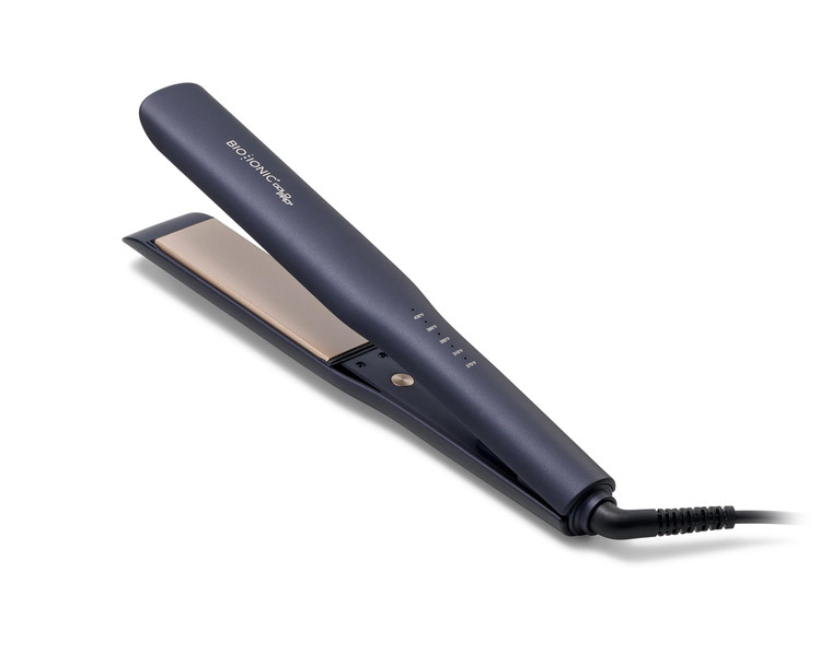Bio Ionic GoldPro 1.5" Hair Straightener, Blue, Moisturizing Heat Technology & 24K Gold MX, Hair Straightening Iron for Sleek Styles & Flat Iron Curl