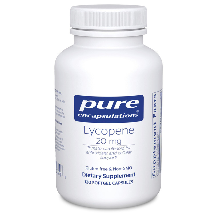 Pure Encapsulations Lycopene 20 mg | Dietary Supplement for Cellular and Macular Support | 120 Softgel Capsules