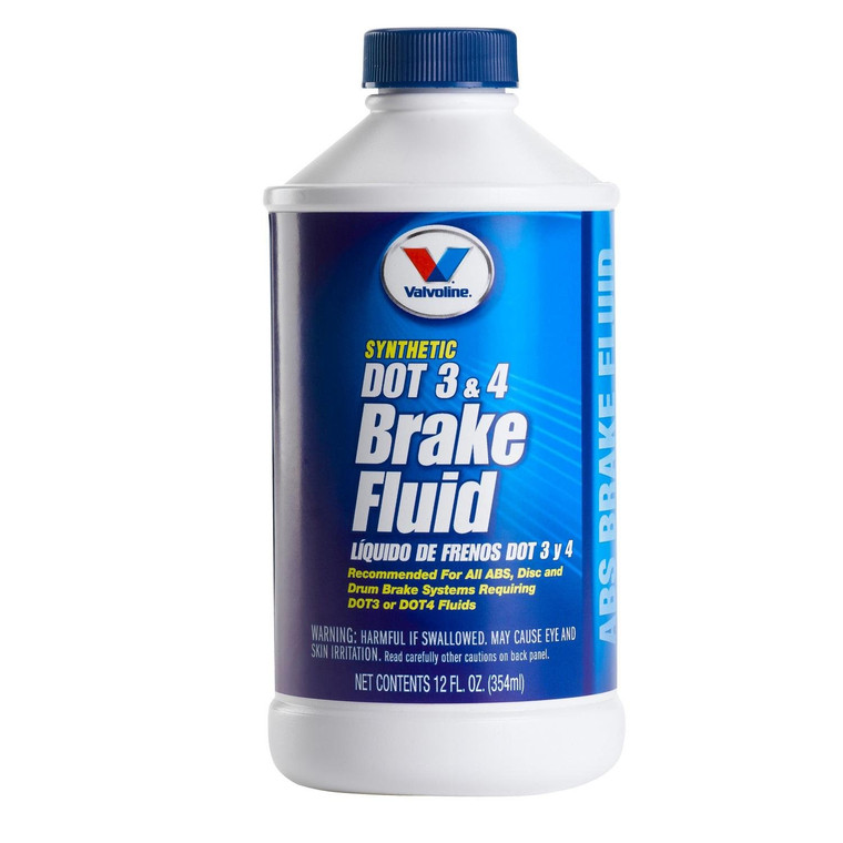 Valvoline 601457-12PK DOT 3 and 4 Brake Fluid - 12 oz., (Case of 12)