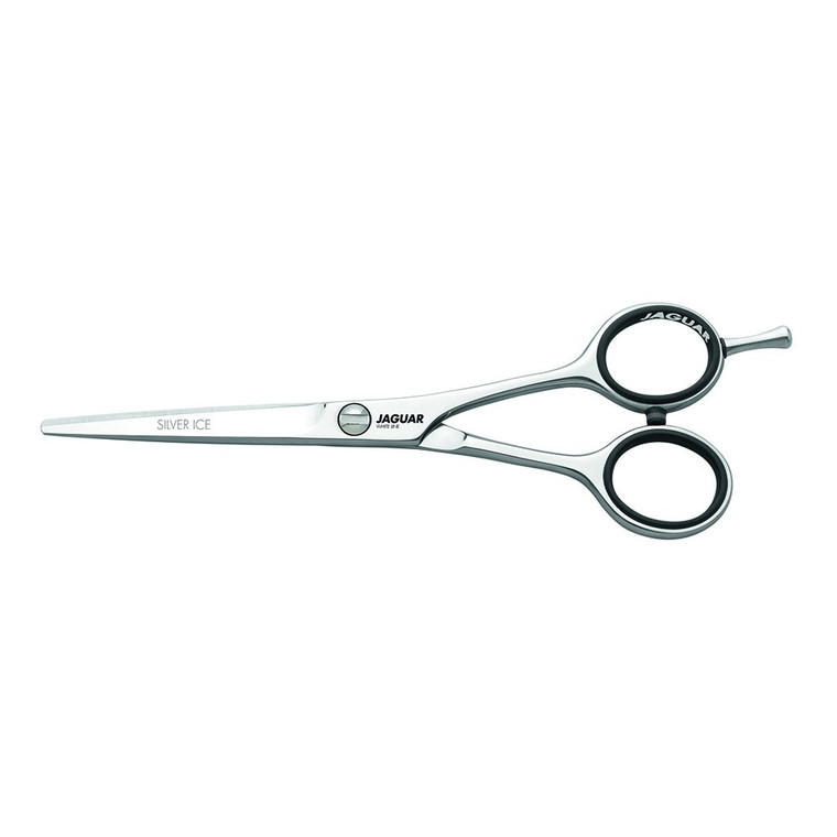 Jaguar Shears White Line Silver Ice 6" Professional, Ergonomic, Steel Hair Cutting, Trimming