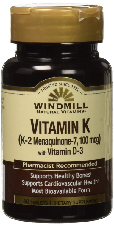 Vitamin K2 (MK7) with Vitamin D3 60 Tablets