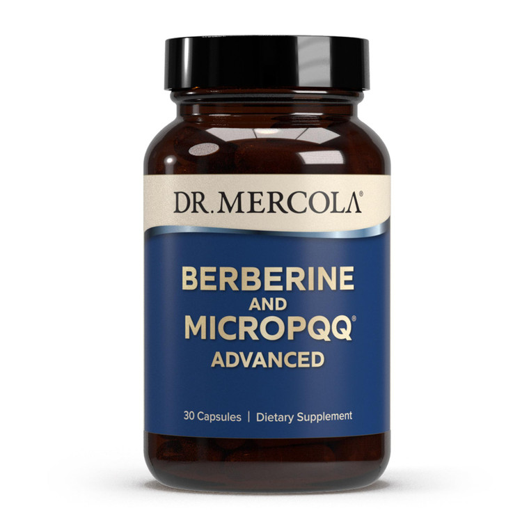 Dr. Mercola Berberine and MircoPQQ Advanced - Offers Metabolic, Mitochondrial, Brain & Immune Support - GMO-Free, Gluten-Free & Soy-Free - 30 Capsule