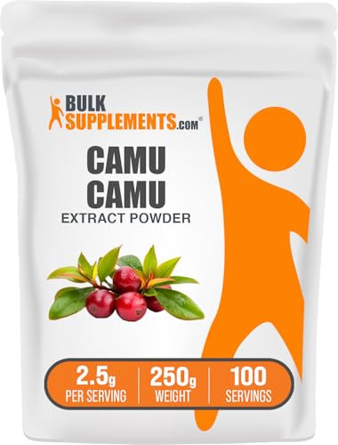 BulkSupplements.com Camu Camu Extract Powder - Superfood Supplement, Herbal Supplement - Vegan & Gluten Free, 2.5g per Serving, 1kg (2.2 lbs) (Pack o