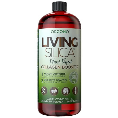 Living Silica ORGONO Plant-Based Collagen Booster | Horsetail Extract & Rosemary | Supports Collagen & Elastin for Joint & Bone Health, Glowing Skin,