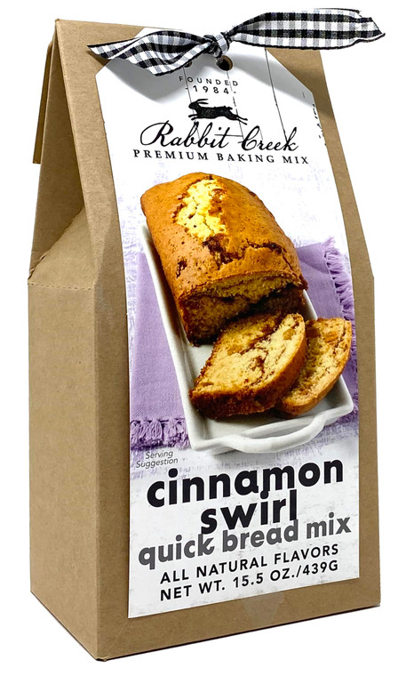 Rabbit Creek Cinnamon Swirl Quick Bread Mix  Easy To Make Cinnamon Quick Bread Mix, Made in the USA, Cinnamon Quick Bread Mix