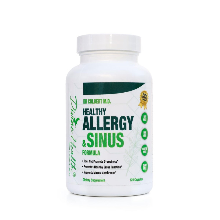 Dr. Colbert, MD | by Divine Health | Healthy Sinus Formula Allergy & Sinus Support | 60 Servings