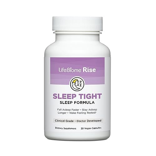 Healthy Directions LifeBiome Rise Sleep Tight with Immediate and Extended-Release Melatonin Plus GABA in Innovative Microbeadlets Helps You Wind Down
