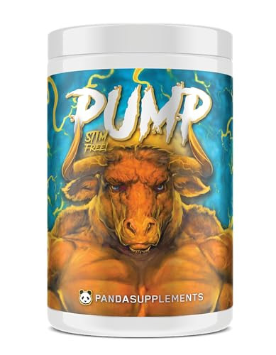 Underground Bio Labs Panda Supps Pump: Stimulant-Free Pre-Workout, No-Clump Formula w/10G L-Citrulline Malate, Alpha GPC, Lions Mane,CognatiQ, Ament
