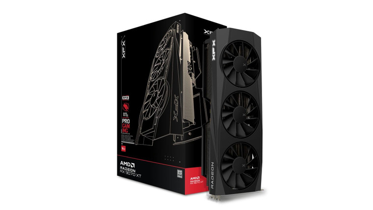 XFX Quicksilver AMD Radeon RX 9070XT Gaming Edition with 16GB GDDR6 HDMI 3xDP, AMD RDNA 4 RX-97TQICKBA