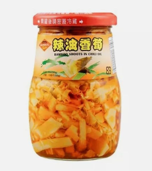 Imperial Taste Preserved Crispy Chili Bamboo Shoot in Chili Oil - 13oz (3 Packs)