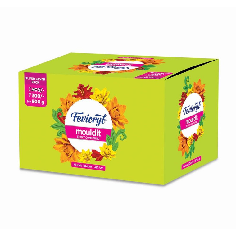 Fevicryl Hobby Ideas Mould It Clay, Sculpting Clay, 900g, Artistic and Creative Purposes