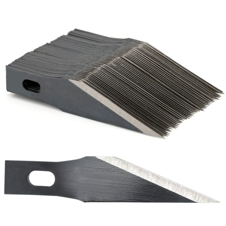 EHDIS Precision Craft Knife Blades 11# Refill Art Blades Cutting Tool With Storage Case for Hobby, Scrapbooking, Stencil (50)