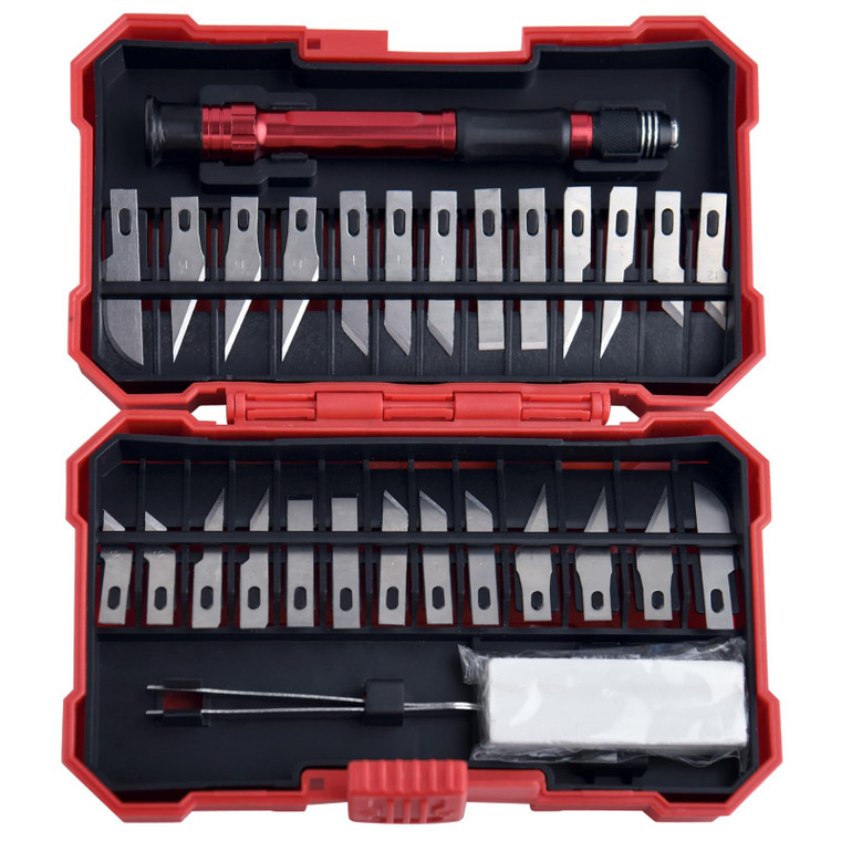 GOLD DEER 29PCS Exacto Knife Set Hobby Knife Cutter Knife Precision Cutter Hobby Knife Blades Set for Art Work Scrapbooking Stencil Architecture Mode