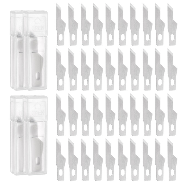 HARFINGTON 40pcs Exacto Knife Blades #16 Hobby Knife Replacement Blades Spare Precision Exacto Blades Hobby Knife Blade Refills for DIY, Art, Cutting