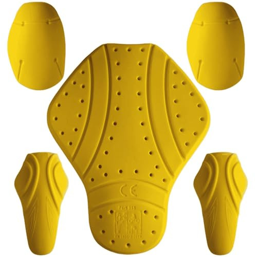 CE Level 2 Certified Armor Pads l Level 2 Approved Back, Shoulder and Elbows Armor Protector Inserts for Motorcycle Jackets