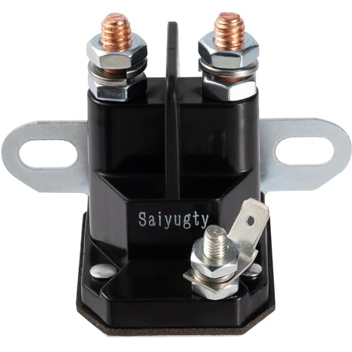 Saiyugty 030817 832-1211-210 8321211210 Lawn Mower Starter Solenoid Compatible for Trombetta Hustler Zero Turn Lawn Mower, Replacement Starter Soleno