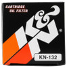 K&N Oil Filter for Suzuki / Arctic Cat / Kawasaki / Yamaha 1.75in OD x 2.125in H  (KN-132)