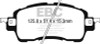 EBC Brakes UD1852 Ultimax  Brake Pads Fits 16-20 iA Yaris Yaris iA