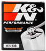 K&N H Oil Filter for Suzuki / Arctic Cat / Cagiva / Kawasaki / Kymco / Aprilia 2.813in OD x 3.221in (KN-138C)