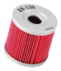 K&N Oil Filter for Suzuki / Kawasaki / Arctic 1.75in OD x 1.719in H (KN-139)