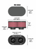 K&N Engineering (Air Filters - Universal Fit) KN Universal Air Filter - Part# RU-2922