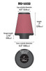 K&N Engineering (Air Filters - Universal Fit) KN Universal Air Filter - Part# RU-1032