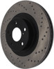 StopTech 128.47021L Sport Cross-Drilled Disc Brake Rotor