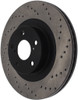 StopTech 128.47021L Sport Cross-Drilled Disc Brake Rotor