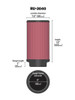 K&N Engineering (Air Filters - Universal Fit) KN Universal Air Filter - Part# RU-3040