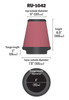 K&N Engineering (Air Filters - Universal Fit) KN Universal Air Filter - Part# RU-1042