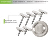 DV8 Offroad D-JP-180028-BL Door Surround Knobs Fits Wrangler (JK) Wrangler (JL)