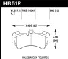 Hawk Performance HB512Y.605 LTS Disc Brake Pad Fits Cayenne G550 4x4 Touareg