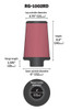 K&N Engineering (Air Filters - Universal Fit) KN Universal Air Filter - Part# RG-1002RD