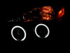ANZO For 2004-2007 Nissan Armada Projector Headlights w/ Halo Black (CCFL)