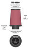 K&N Engineering (Air Filters - Universal Fit) KN Universal Air Filter - Part# RU-4680