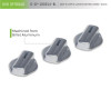 DV8 Offroad D-JP-180014-BL Climate Control Knobs Fits 07-10 Wrangler (JK)