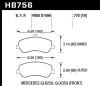Hawk Performance HB756F.770 HPS Disc Brake Pad Fits 13-15 GLK250 GLK350