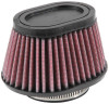 K&N Filter Universal Rubber Filter 2 7/16 inch Flange 4.5x3.75 inch Base 3.5x2.5 inch Top 2.75 inch (RU-2780)