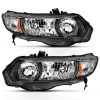 Anzo USA 121546 Crystal Headlight Set Fits 06-09 Civic