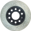 StopTech 128.33106R Sport Cross-Drilled Disc Brake Rotor Fits A4 A4 Quattro