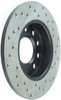 StopTech 128.33106R Sport Cross-Drilled Disc Brake Rotor Fits A4 A4 Quattro