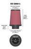 K&N RX-3990-1 Universal X-Stream Clamp-On