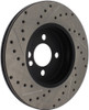 StopTech 127.34101L Sport Cross-Drilled And Slotted Disc Brake Rotor Fits Cooper