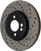 StopTech 127.34101L Sport Cross-Drilled And Slotted Disc Brake Rotor Fits Cooper