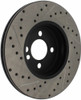 StopTech 127.34101L Sport Cross-Drilled And Slotted Disc Brake Rotor Fits Cooper