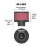 K&N Engineering (Air Filters - Universal Fit) KN Universal Air Filter - Part# 62-1495